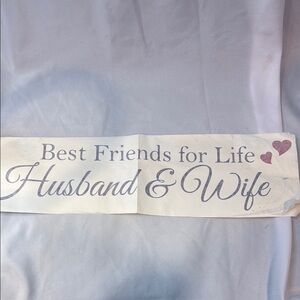 Husband & Wife Best Friends for Life, Wall Decor, Vinyl Decal Sticker, 24x6, New